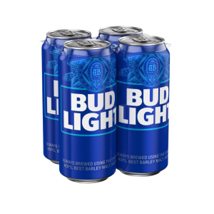 BUD LIGHT 4 Pack 16 oz Can