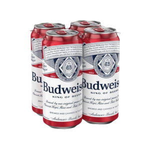 BUDWEISER 4 Pack 16 oz Can