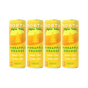 NORTH CANNA Higher Vibes Pineapple Orange 5mg THC 4 Pack